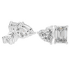 Double Solitaire Premium Earrings with Moissanite Diamonds | ER34