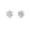 Single Solitaire Earrings with Moissanite Diamonds | ER ER-0012