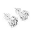 Single Solitaire Earrings with Moissanite Diamonds | ER ER-0016