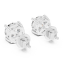 Single Solitaire Earrings with Moissanite Diamonds | ER ER-0016