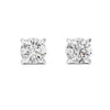 Single Solitaire Earrings with Moissanite Diamonds | ER ER-0016
