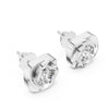 Single Solitaire Earrings with Moissanite Diamonds | ER ER-0020