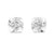 Single Solitaire Earrings with Moissanite Diamonds | ER ER-0020