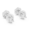 Solitaire Earrings with Moissanite Diamonds | ER L2-27#10001E