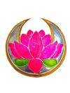 Silver Lotus Chandra (Pure Silver) - 1 Pc