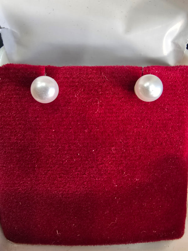 Pearl Earrings - Silver 925 | perfect for everyday wear (5 mm)