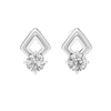 Single Solitaire Earrings with Moissanite Diamonds | ER ER-0011