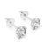 Single Solitaire Earrings with Moissanite Diamonds | ER ER-0012