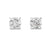 Single Solitaire Earrings with Moissanite Diamonds | ER ER-0016
