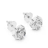 Single Solitaire Earrings with Moissanite Diamonds | ER ER-0018