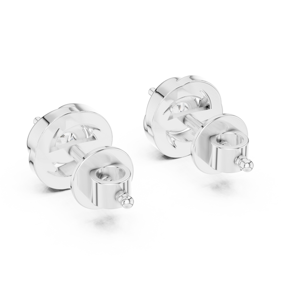 Single Solitaire Earrings with Moissanite Diamonds | ER ER-0018