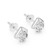 Single Solitaire Earrings with Moissanite Diamonds | ER ER-0019