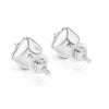 Single Solitaire Earrings with Moissanite Diamonds | ER ER-0019