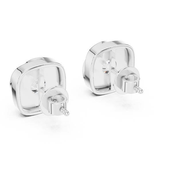 Single Solitaire Earrings with Moissanite Diamonds | ER ER-0020