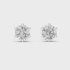 Single Solitaire Earrings with Moissanite Diamonds | ER ER-0012