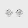 Single Solitaire Earrings with Moissanite Diamonds | ER ER-0019