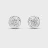 Single Solitaire Earrings with Moissanite Diamonds | ER ER-0018