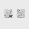 Single Solitaire Earrings with Moissanite Diamonds | ER ER-0021