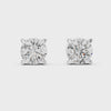 Single Solitaire Earrings with Moissanite Diamonds | ER ER-0016