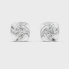 Single Solitaire Earrings with Moissanite Diamonds | ER ER-0020