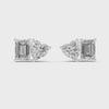 Double Solitaire Premium Earrings with Moissanite Diamonds | ER34