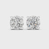Single Solitaire (2 Ct each) Earrings with Moissanite Diamonds | ER ER-0001