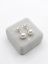 Pearl Earrings - Silver 925 | perfect for everyday wear (8 mm)